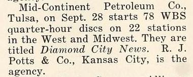 Diamond City News Broadcasting 9-1-36