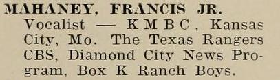 Diamond City News Radio Annual 1938c